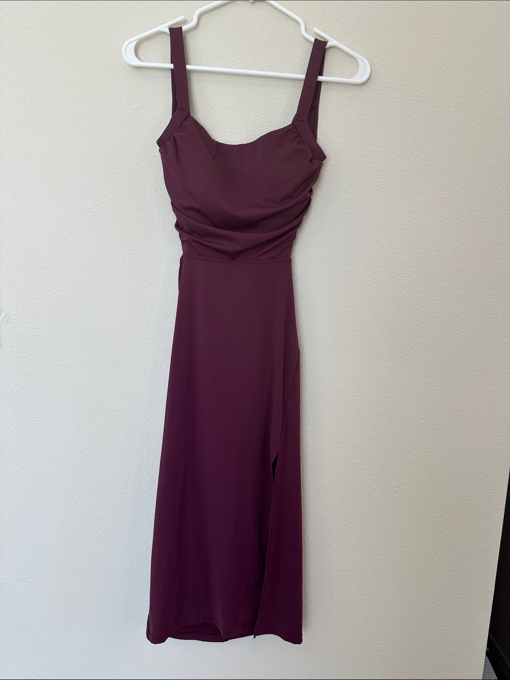 Halara Plum Tie Back Midi Dress